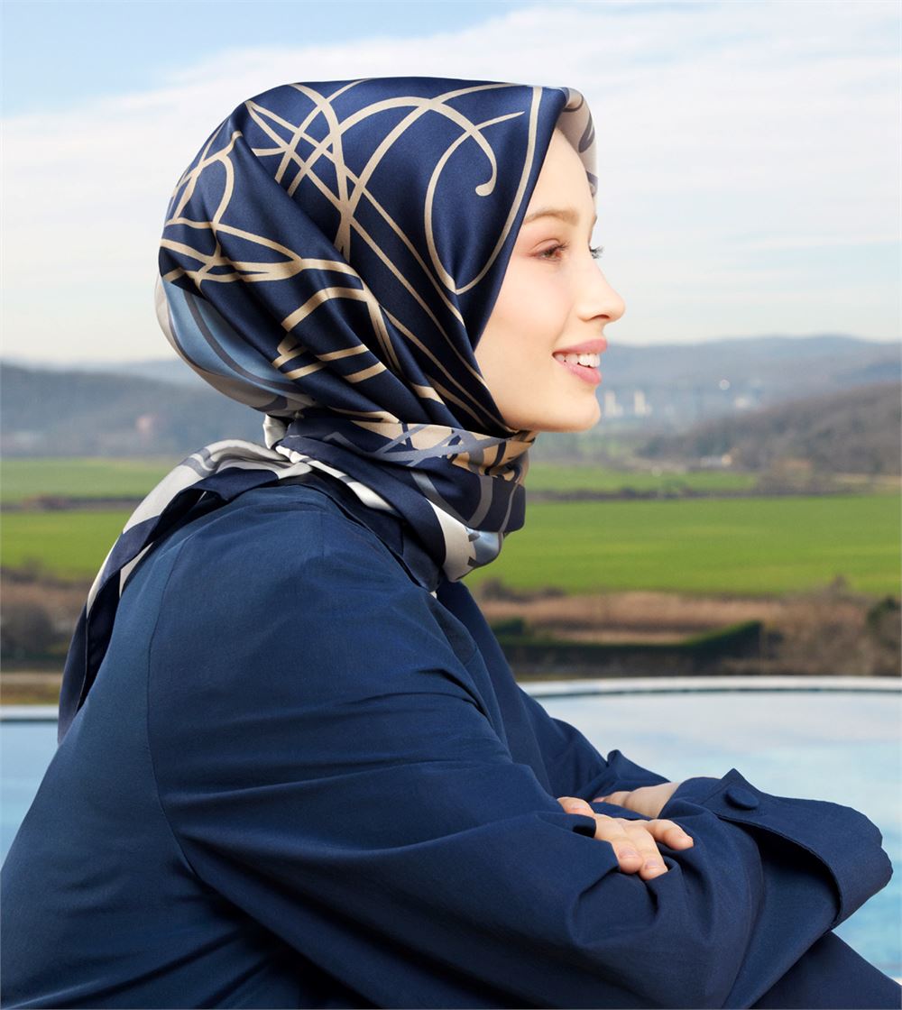 Armine Grafitti Turkish Silk Scarf 