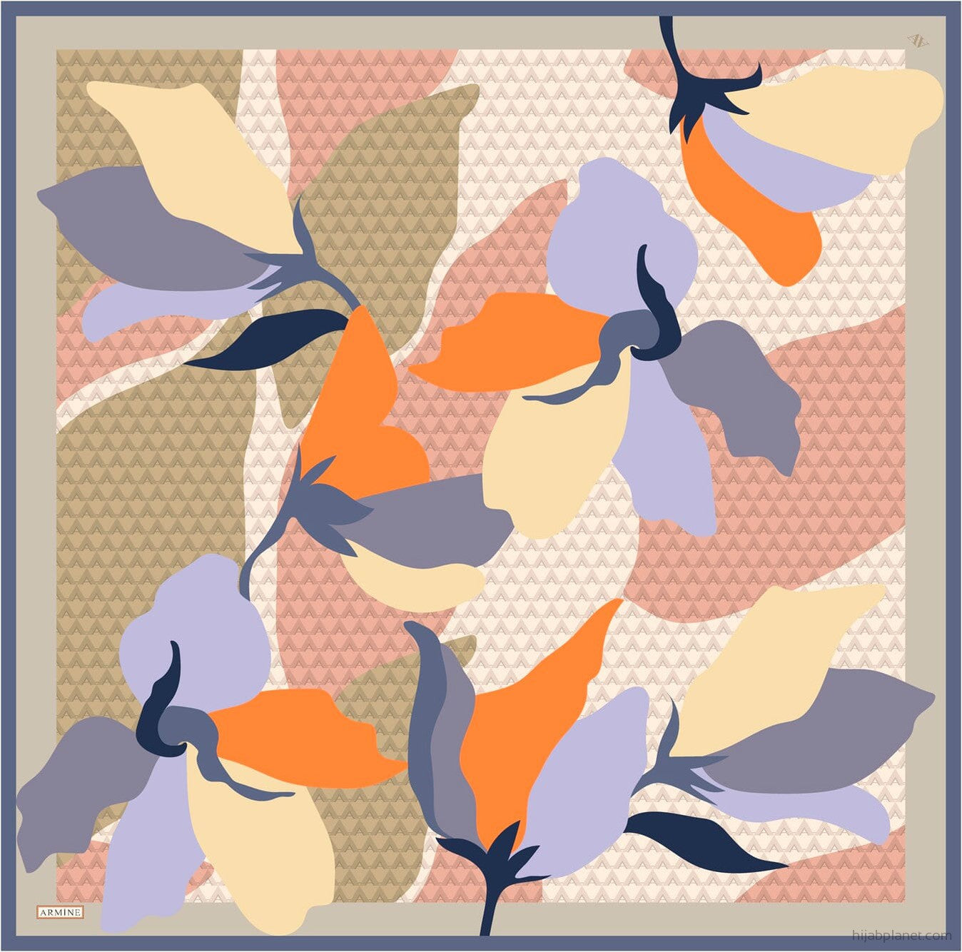 Armine Jonas Floral Silk Scarf #32 Silk Hijabs,Armine Armine 