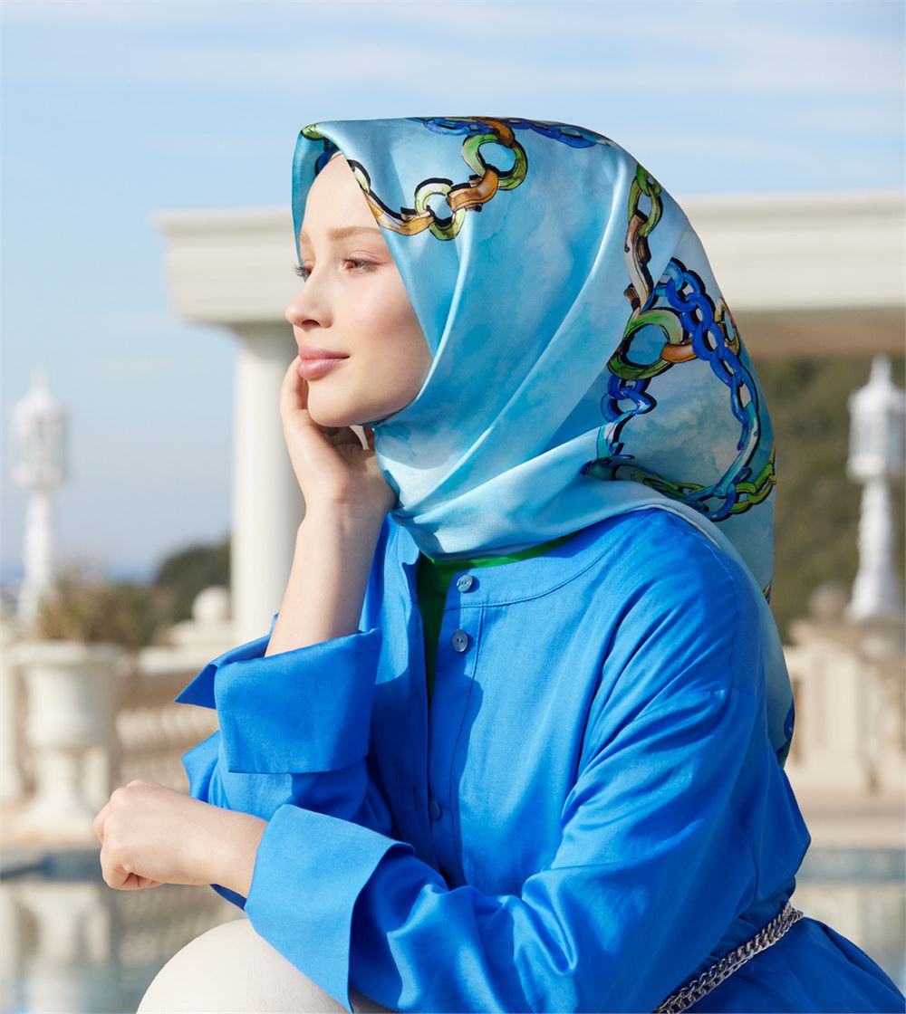 Armine Larimar Silk Twill Scarf #32 Silk Hijabs,Armine Armine 