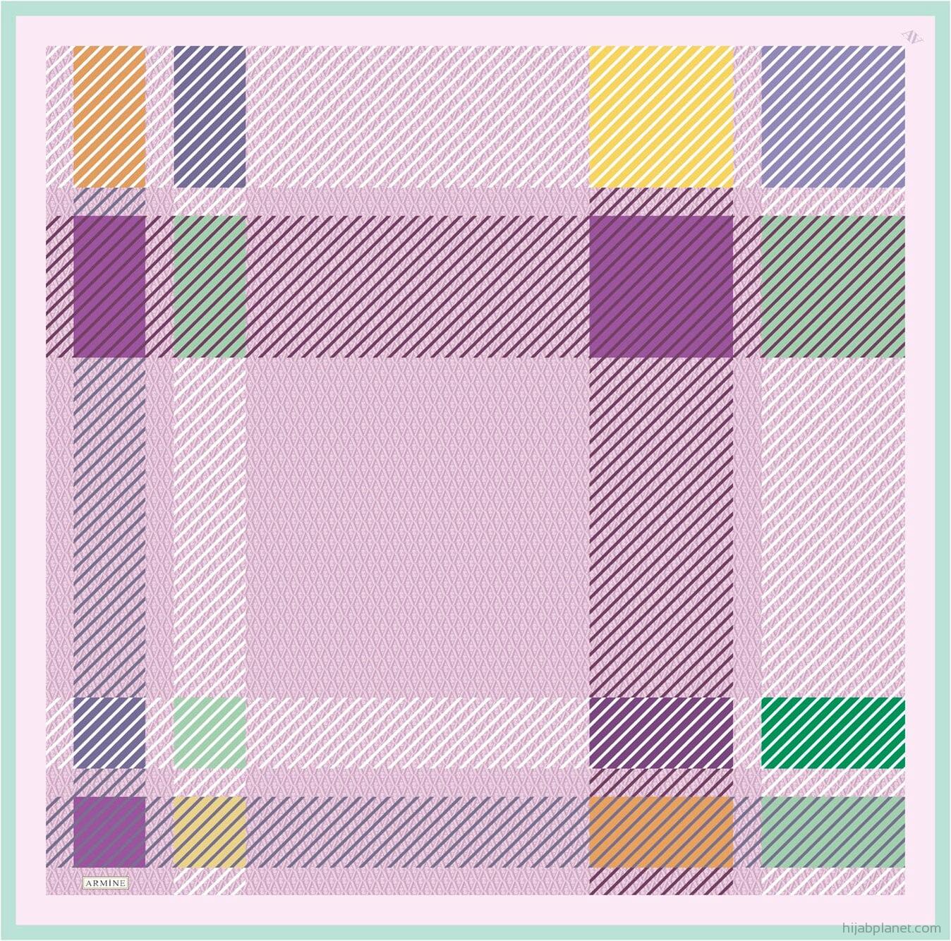 Armine Paxton Fancy Silk Scarf #32 Silk Hijabs,Armine Armine 