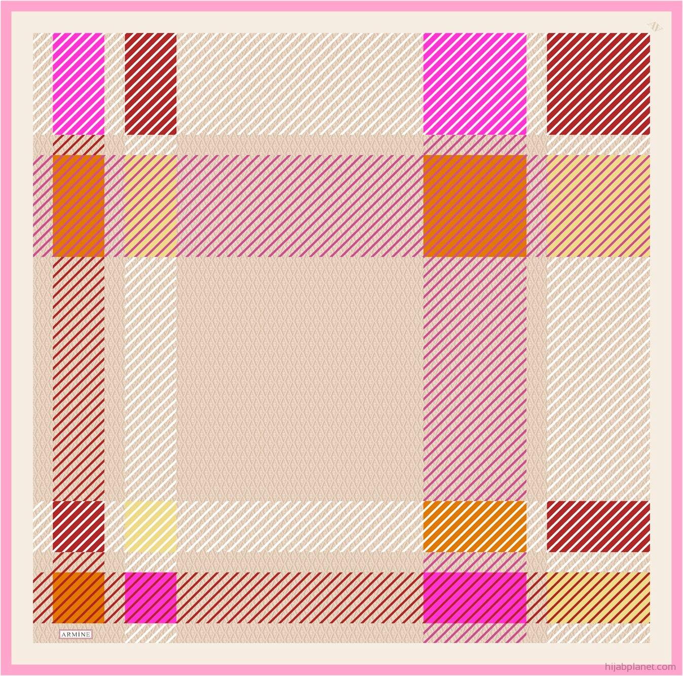 Armine Paxton Fancy Silk Scarf #34 Silk Hijabs,Armine Armine 