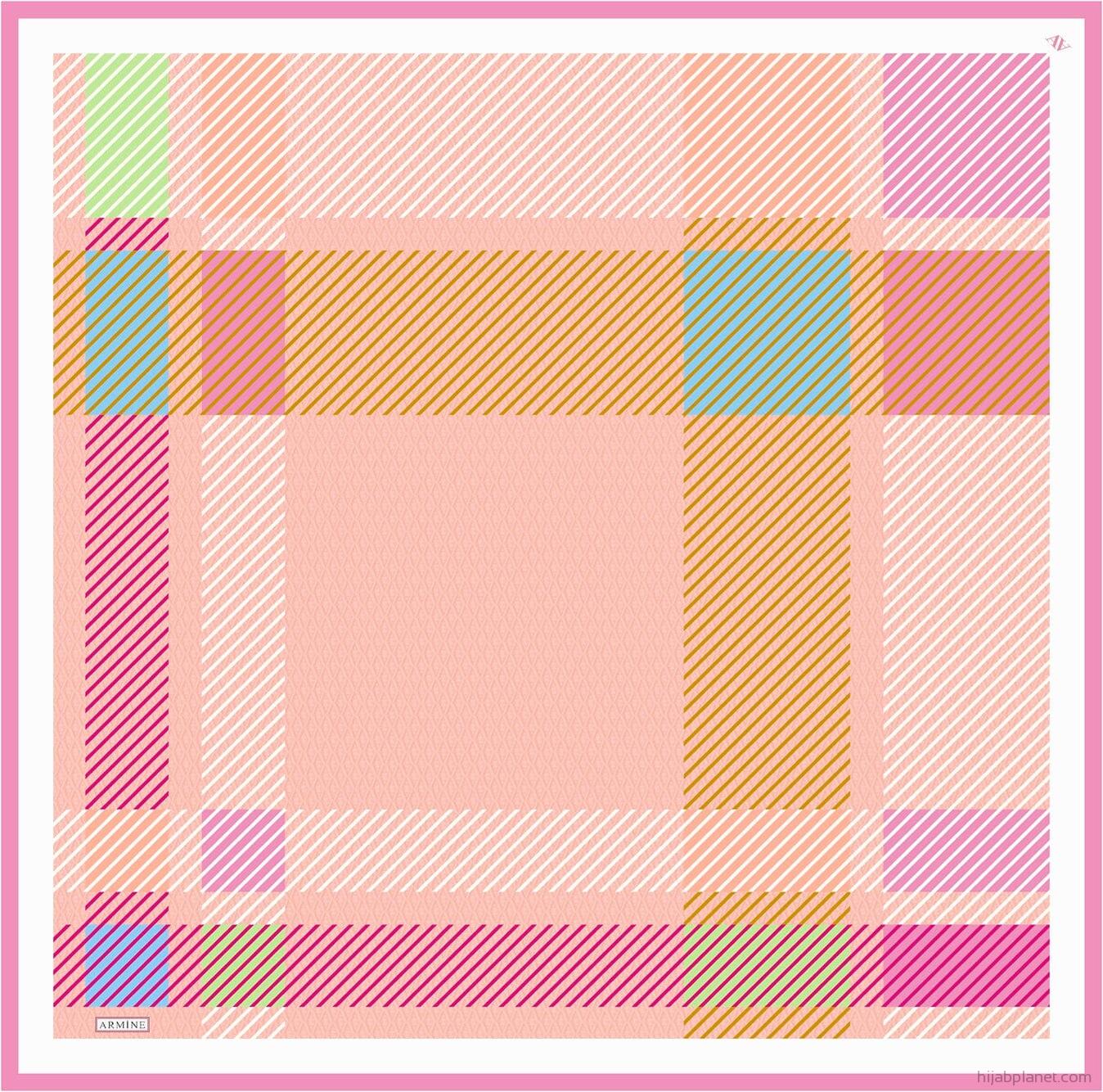 Armine Paxton Fancy Silk Scarf #53 Silk Hijabs,Armine Armine 