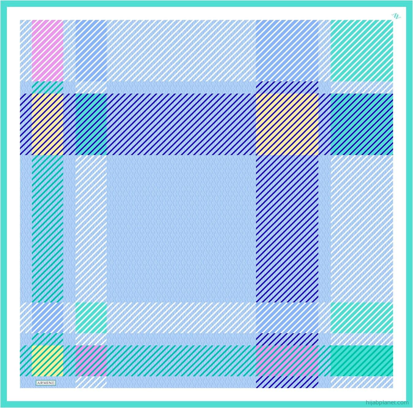 Armine Paxton Fancy Silk Scarf #54 Silk Hijabs,Armine Armine 