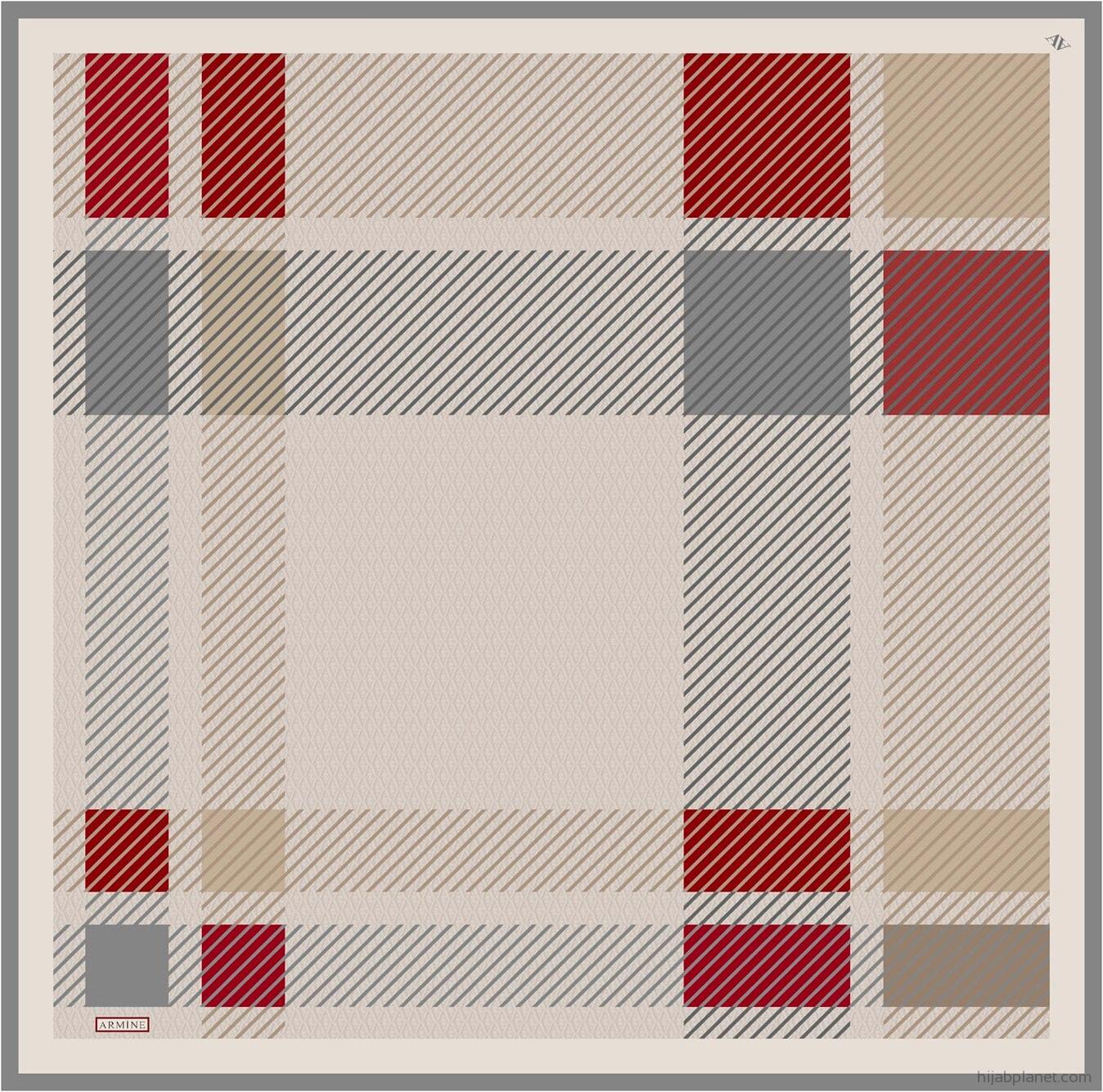 Armine Paxton Fancy Silk Scarf #9 Silk Hijabs,Armine Armine 