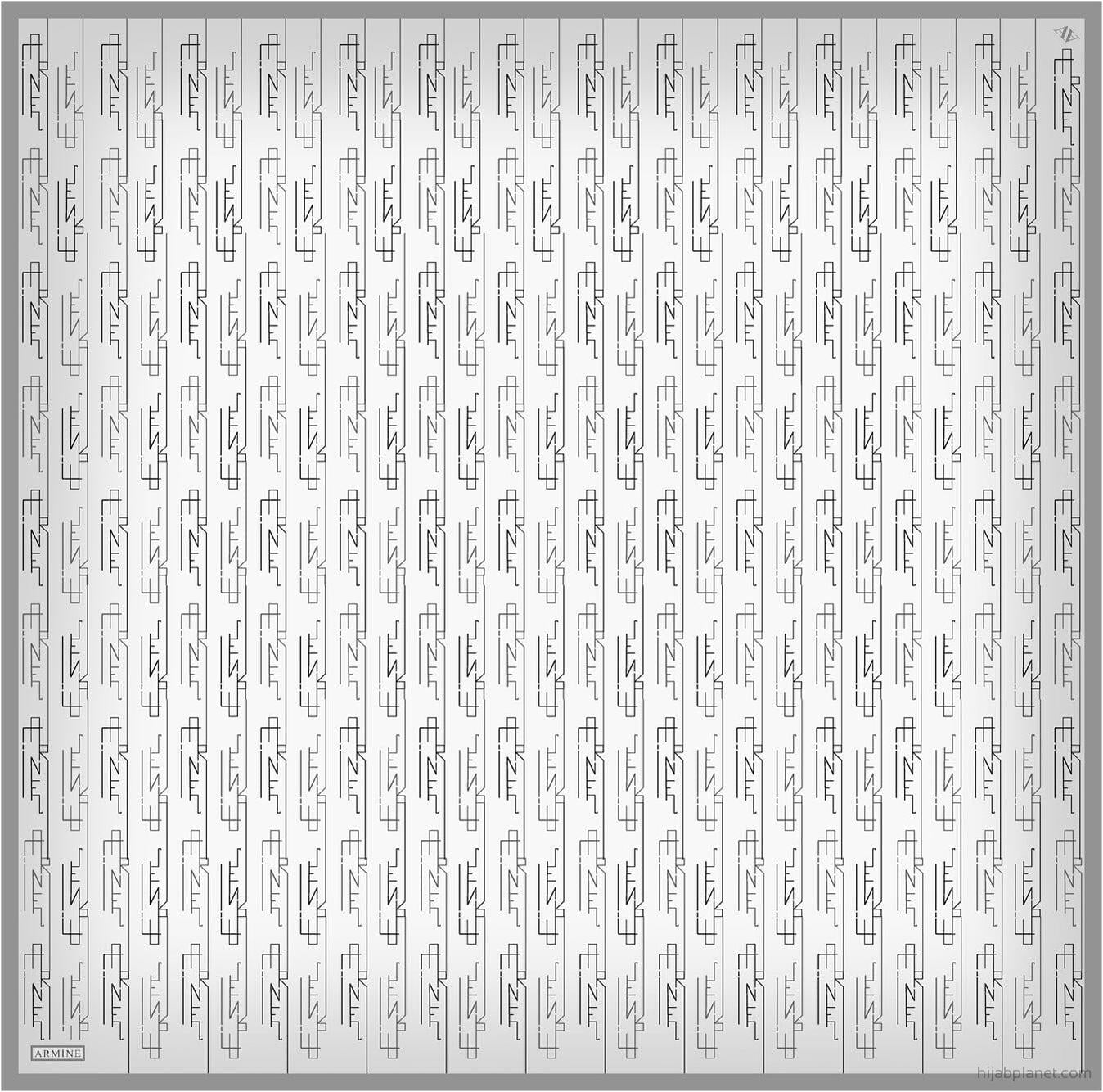 Armine Pisces Abstract Silk Scarf #1 Silk Hijabs,Armine Armine 