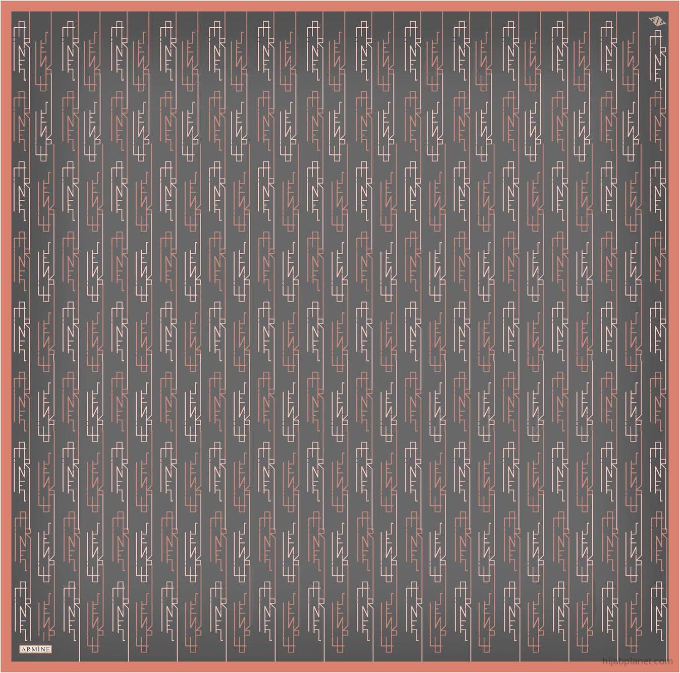 Armine Pisces Abstract Silk Scarf #50 Silk Hijabs,Armine Armine 