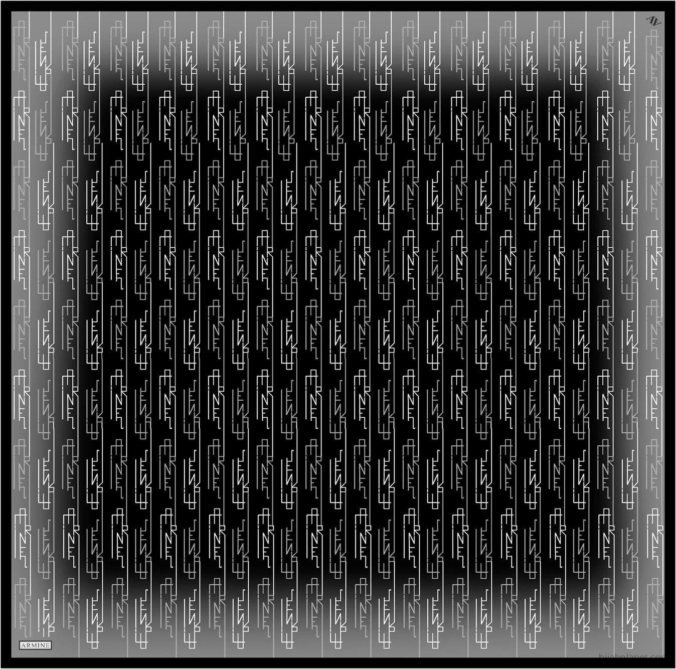 Armine Pisces Abstract Silk Scarf #85 Silk Hijabs,Armine Armine 