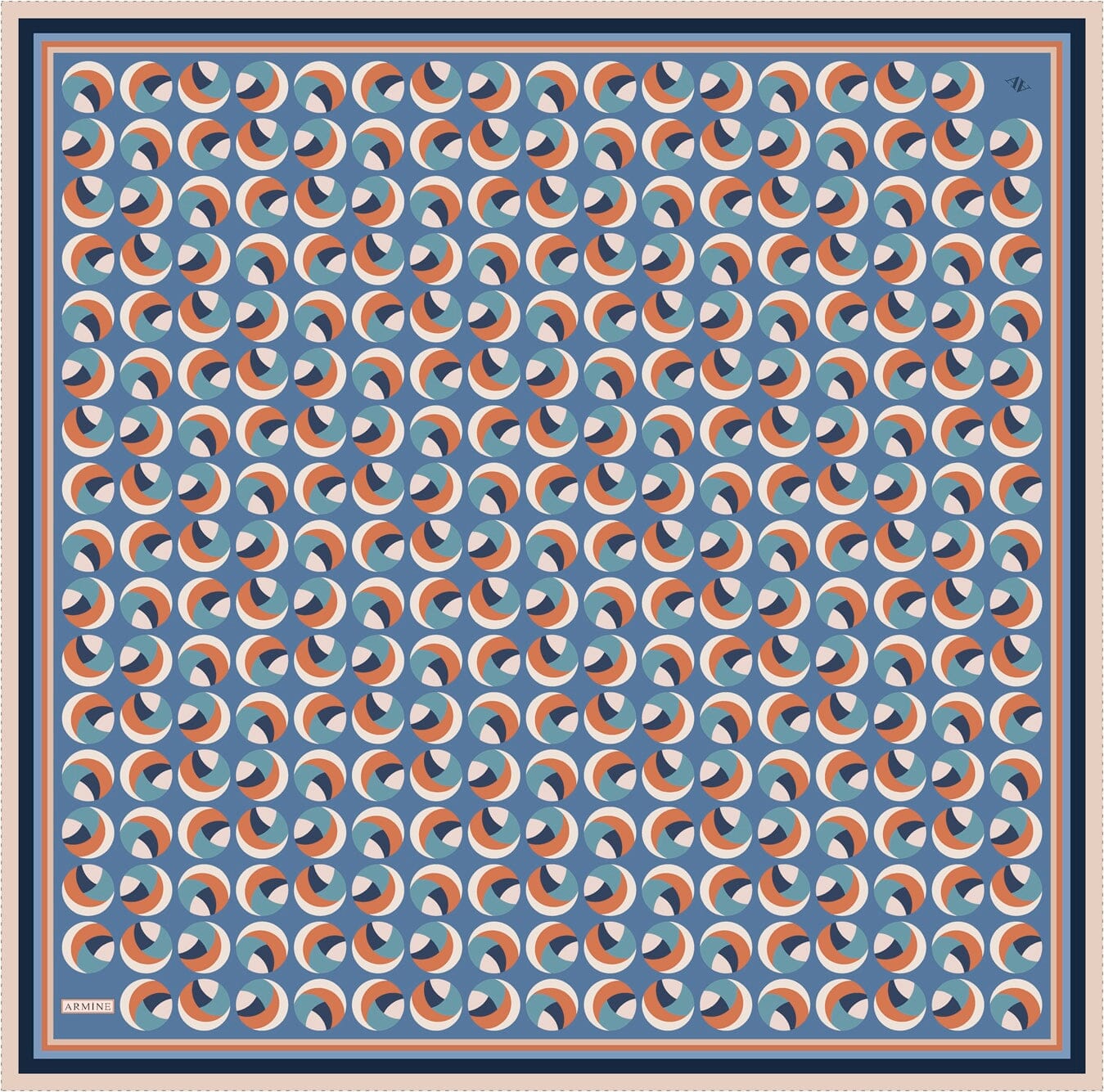 Armine Retro Cosmos Silk Scarf #39 Silk Hijabs,Armine Armine 