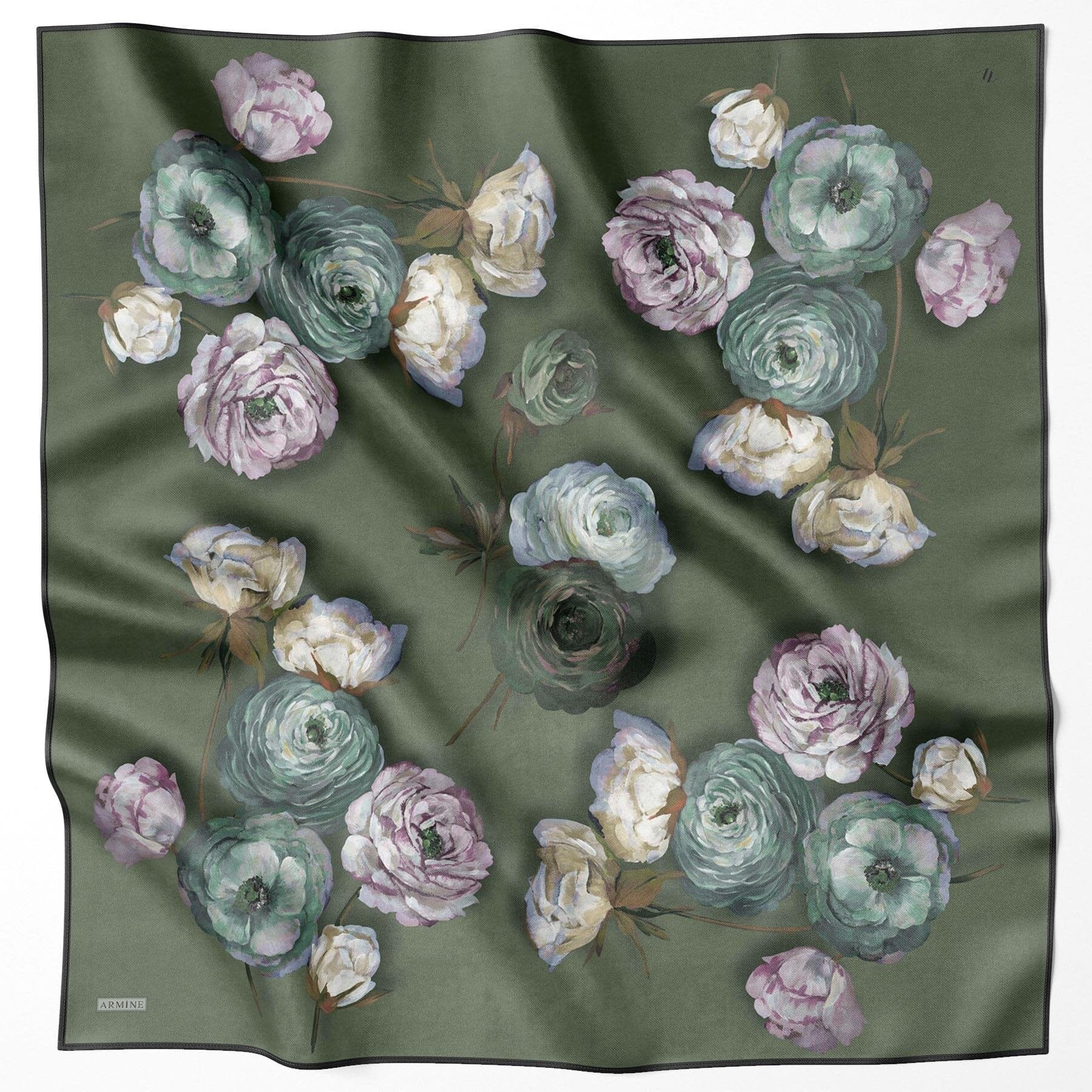 Armine Rosabella Turkish Silk Scarf #50 Silk Hijabs,Armine Armine 