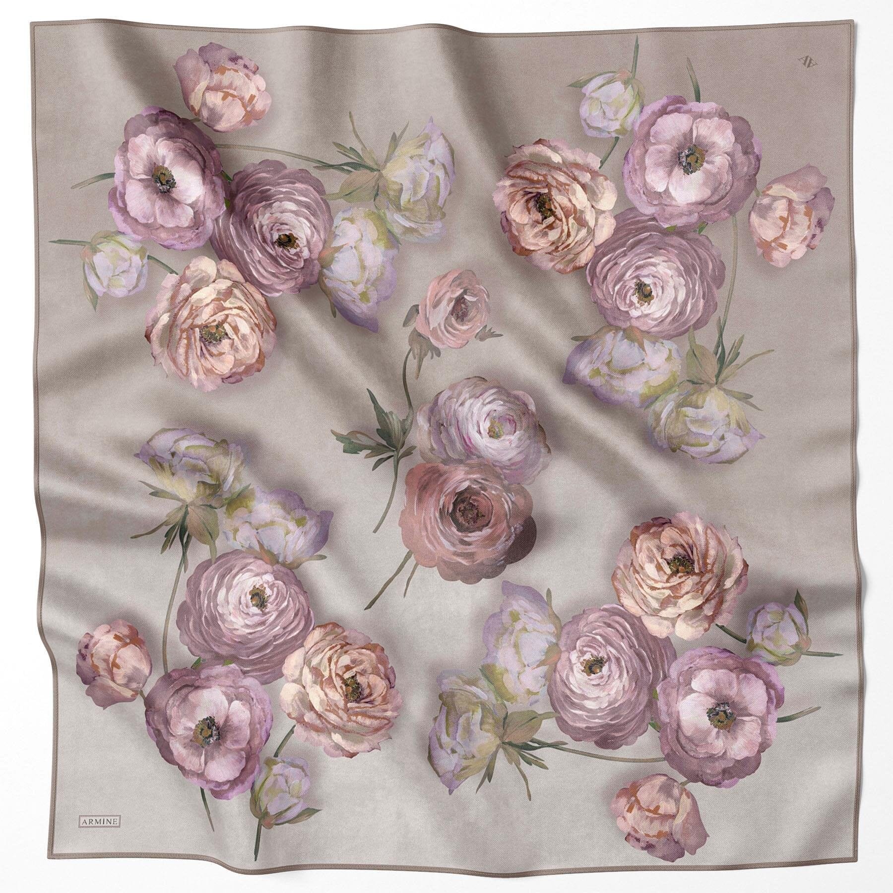 Armine Rosabella Turkish Silk Scarf #6 Silk Hijabs,Armine Armine 