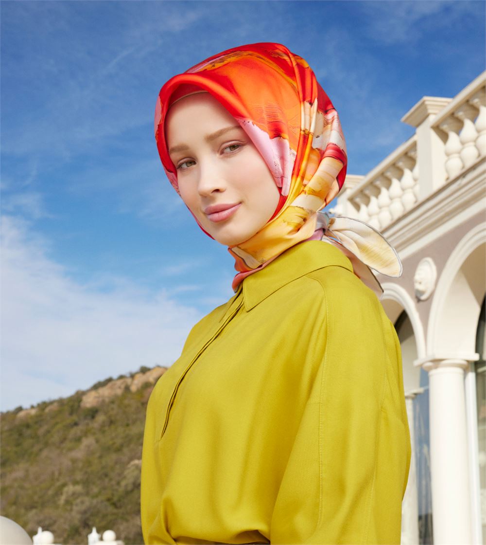 Armine Rose Silk Twill Scarf #9 Silk Hijabs,Armine Armine 