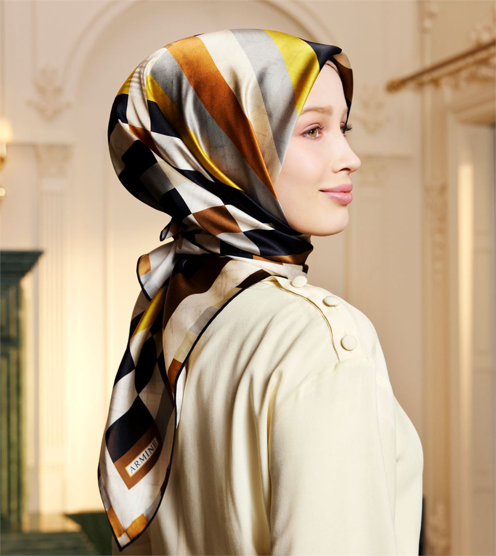 Armine Soraya Square Silk Scarf #32 Silk Hijabs,Armine Armine 