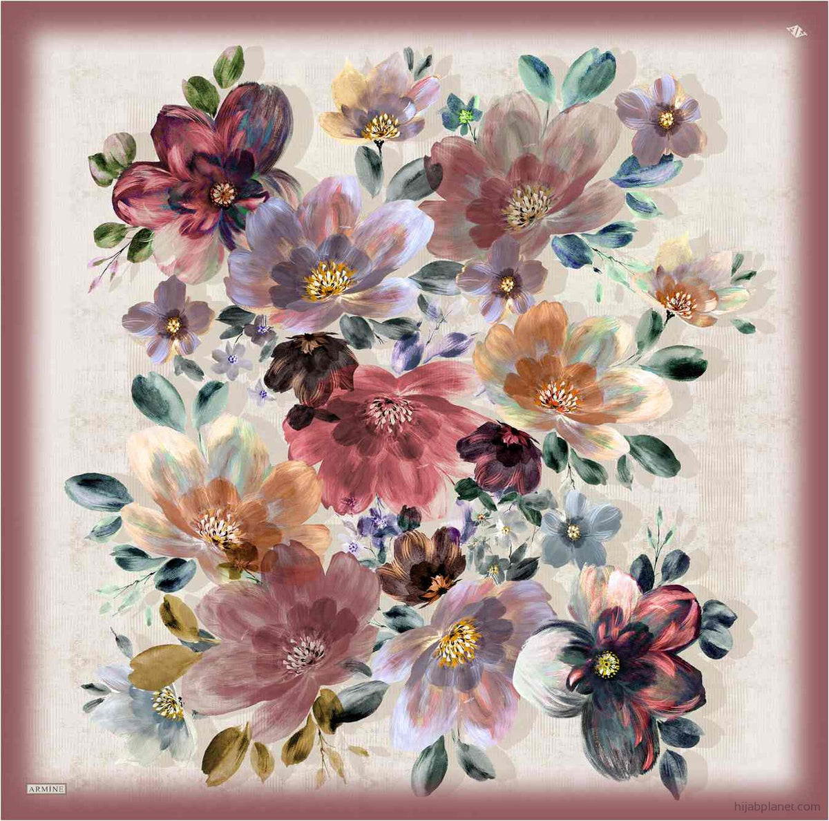 Armine Spring Armine Spring Delight Woman Silk Scarf #1 – HijabPlanet Co.