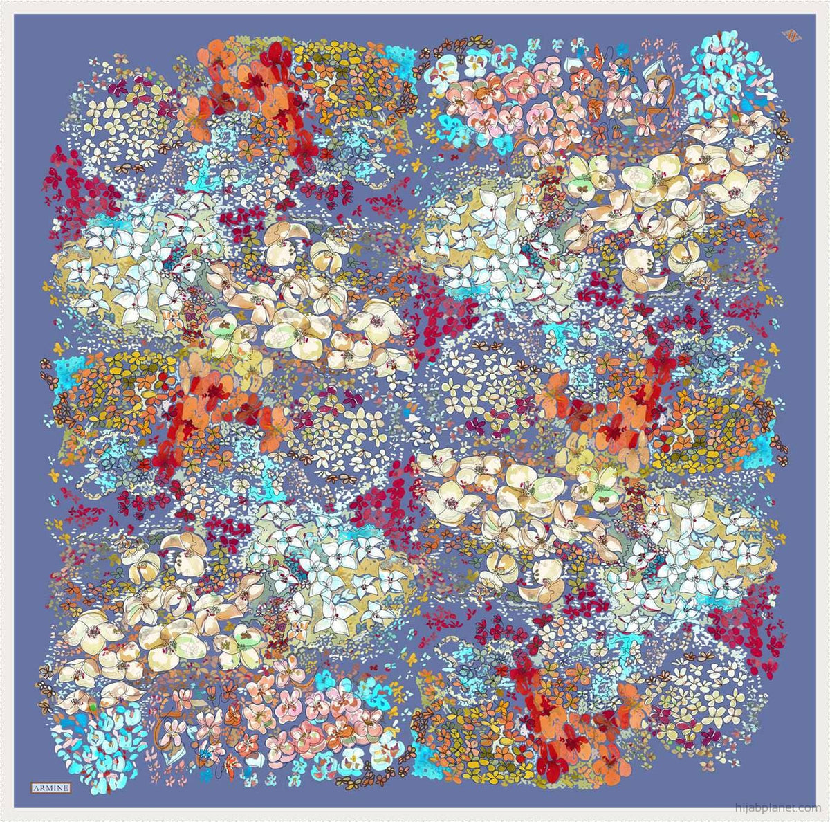 Armine Spring Armine Spring Tide Floral Silk Scarf #3 – HijabPlanet Co.