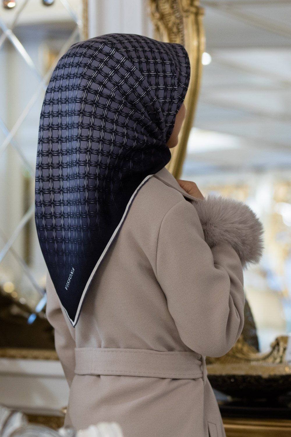 Vissona Kate Silk Twill Scarf No. 1 - Beautiful Hijab Styles