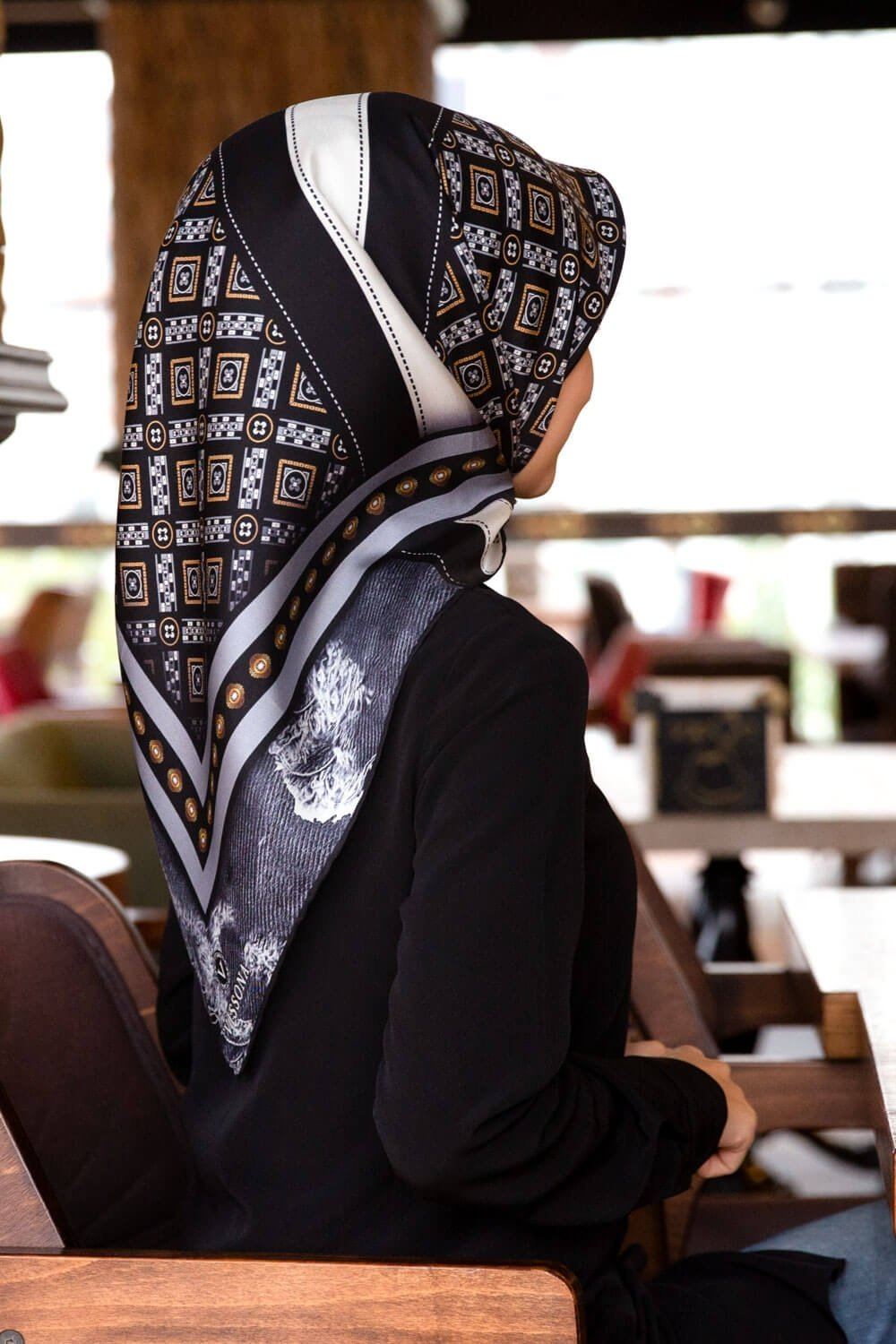 Vissona Venn Turkish Silk Scarf No. 7 - Beautiful Hijab Styles