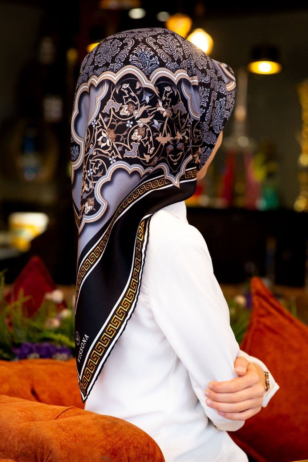 Vissona Monroe Women Silk Scarf No. 1 - Beautiful Hijab Styles