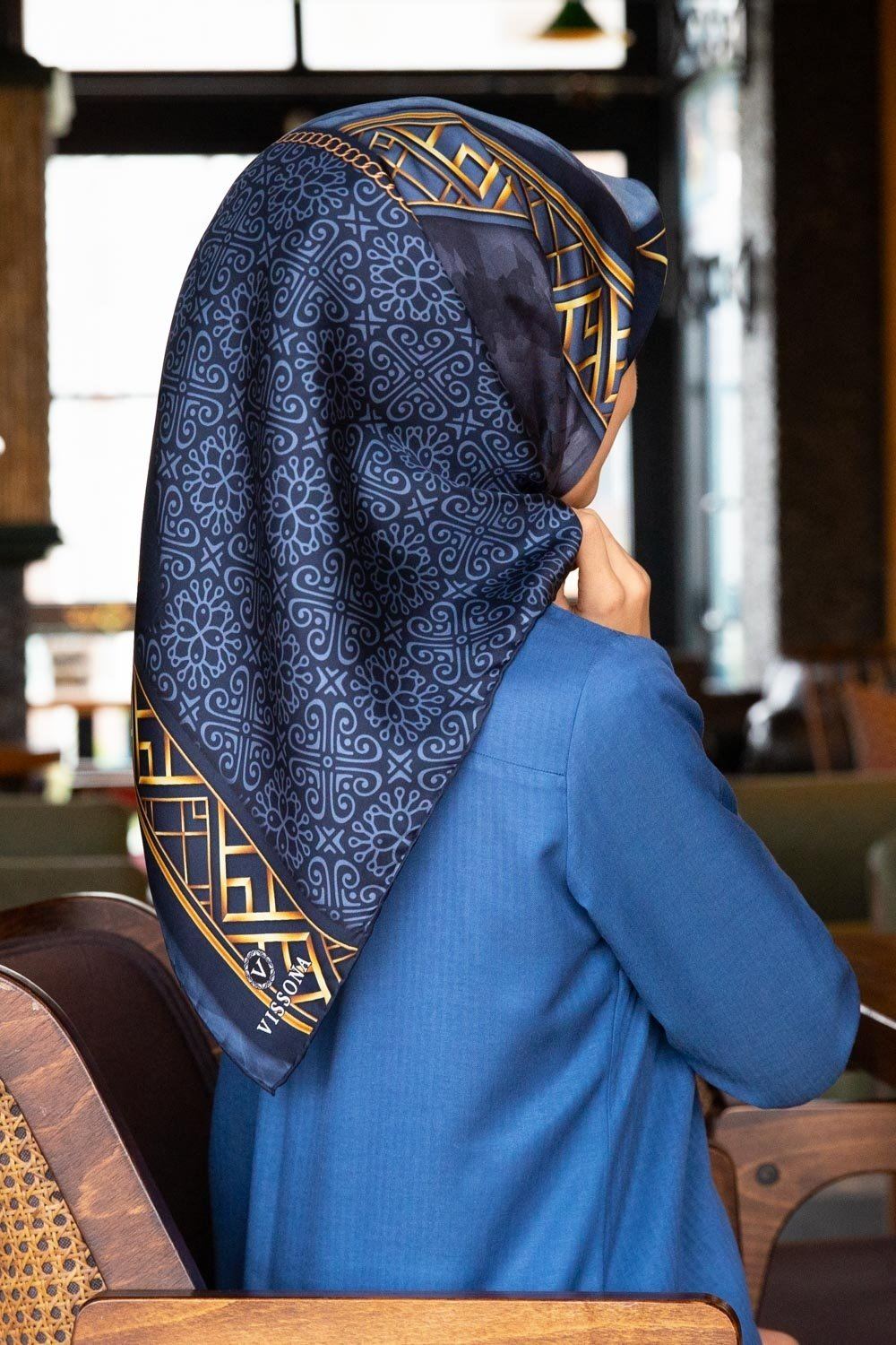 Vissona Brooklyn Women Silk Scarf No. 16 - Beautiful Hijab Styles