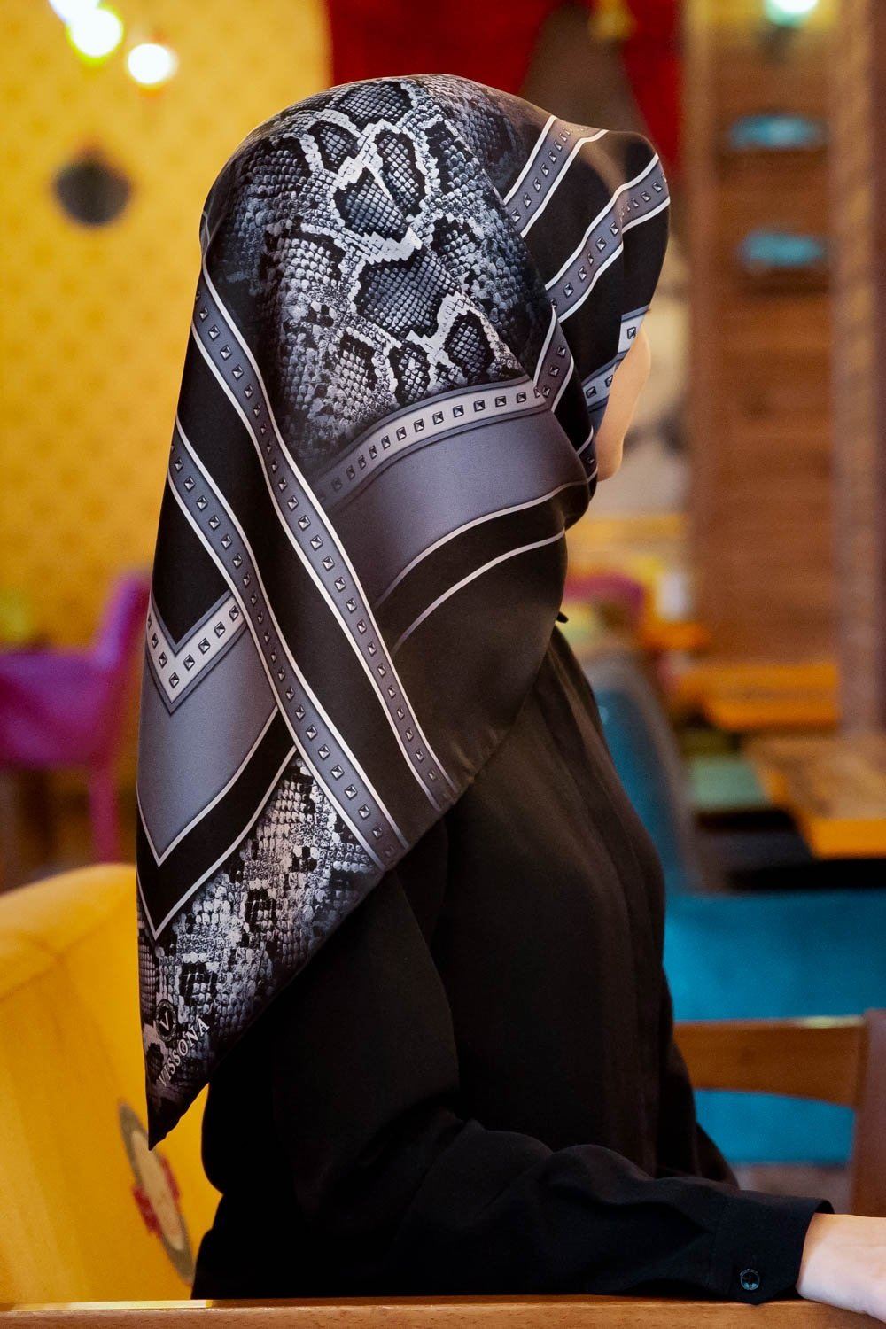 Vissona Leona Women Silk Scarf No. 9 - Beautiful Hijab Styles