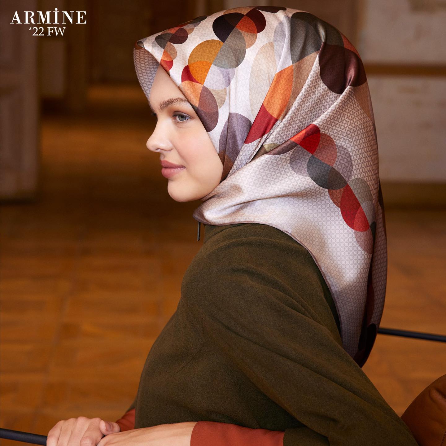Armine Josephine Silk Hair Wrap No. 35 - Beautiful Hijab Styles