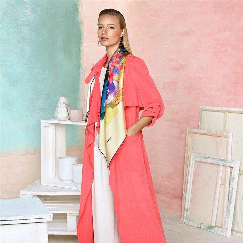 Aker Vanda Orchid Silk Scarf No. 21 - Beautiful Hijab Styles