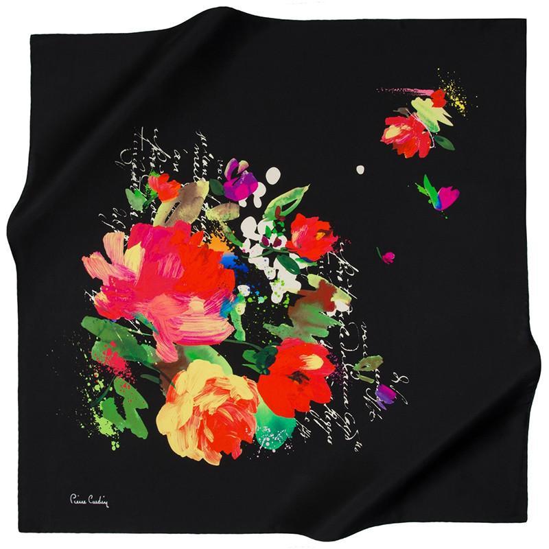 Pierre Cardin Colors Burst From Beyond On This Silk Scarf - Beautiful Hijab Styles
