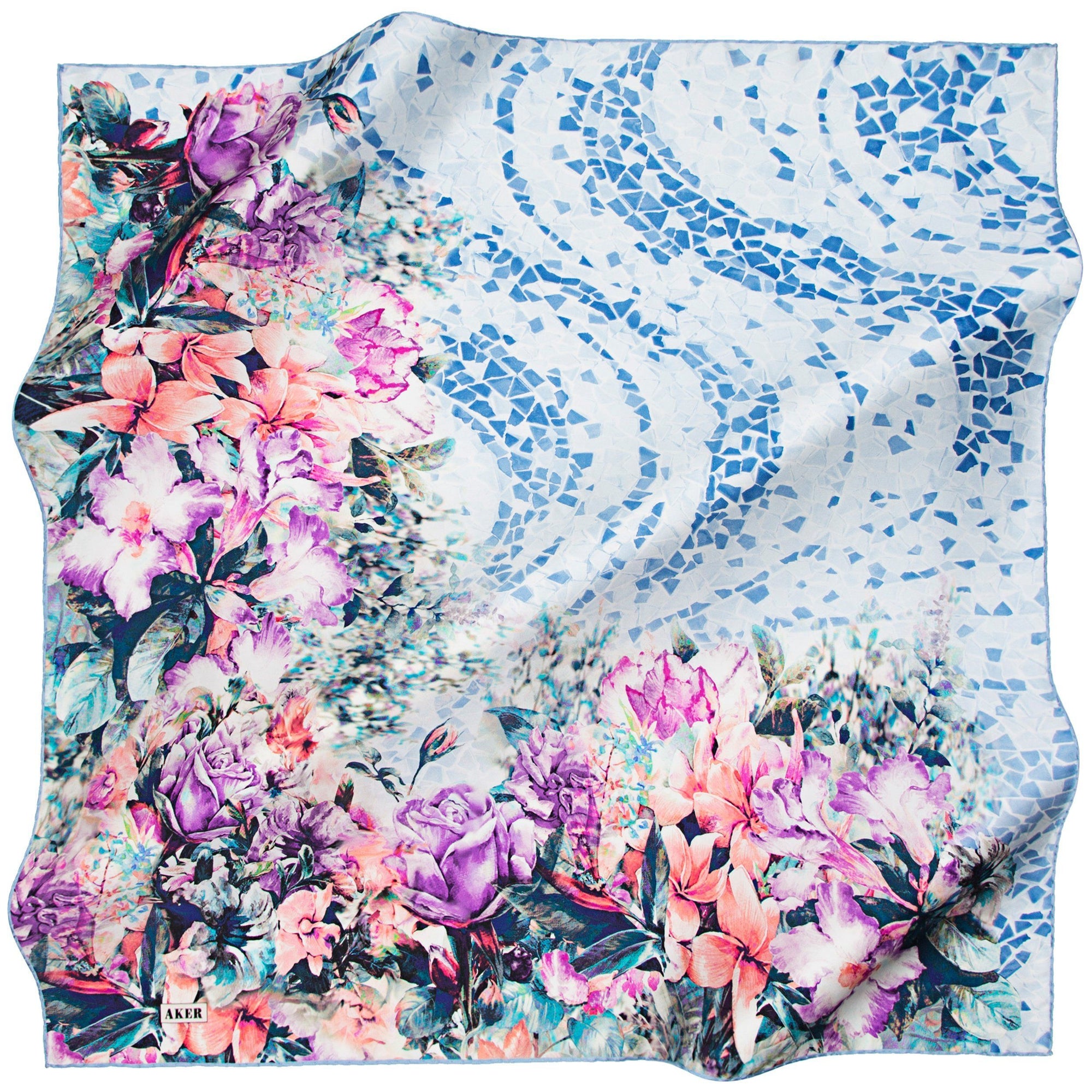 Aker Alannah Rose Silk Twill Scarf - Beautiful Hijab Styles