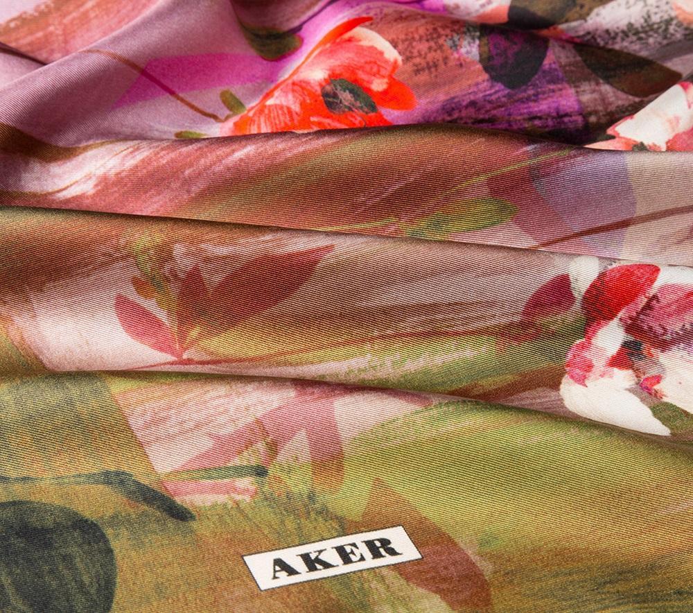 Aker Watercolour Silk Hair Wrap No. 92 - Beautiful Hijab Styles