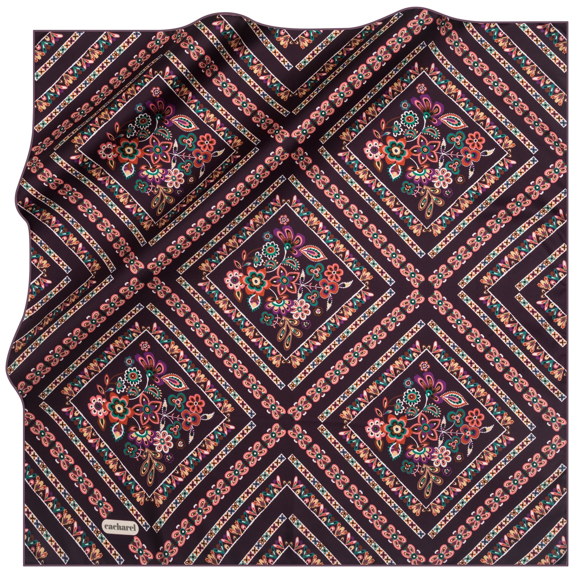 Cacharel Pitoria Silk Twill Scarf No. 91 - Beautiful Hijab Styles