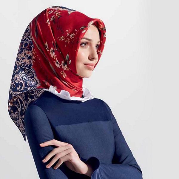 Armine Vintage Silk Head Scarf Victoria - Beautiful Hijab Styles