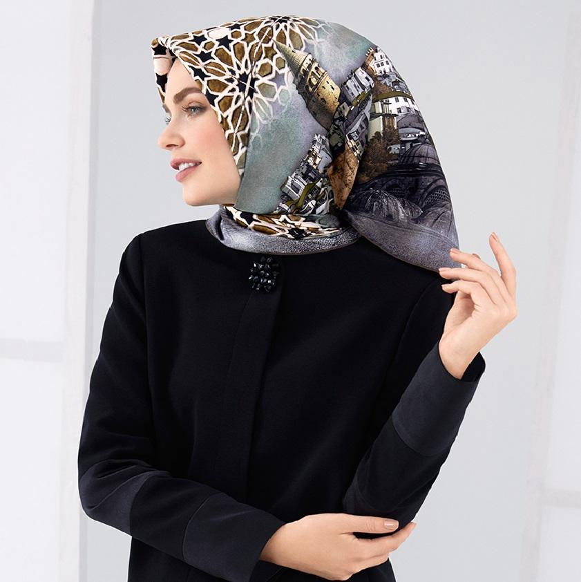 Armine : Serafina Captivating Turkey Silk Scarf - Beautiful Hijab Styles