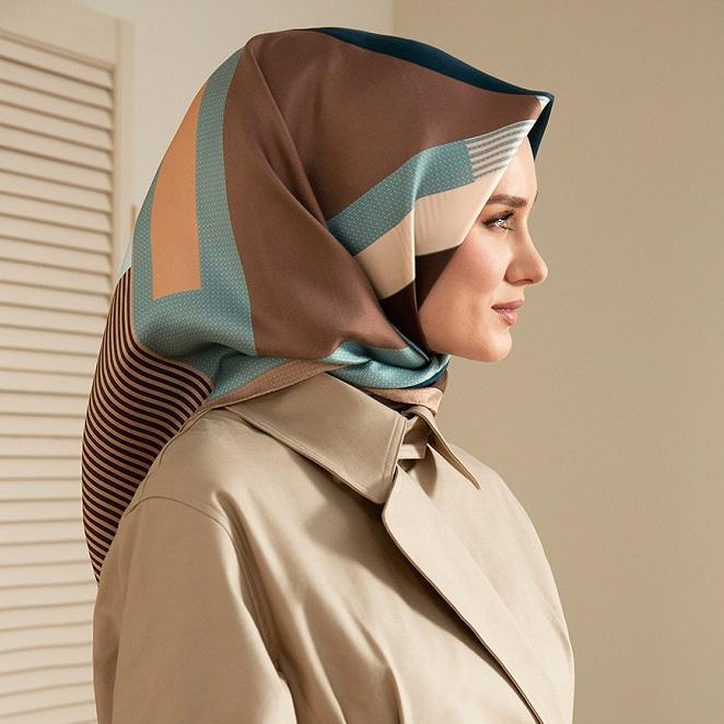 Armine Women Silk Scarves Retro - Beautiful Hijab Styles