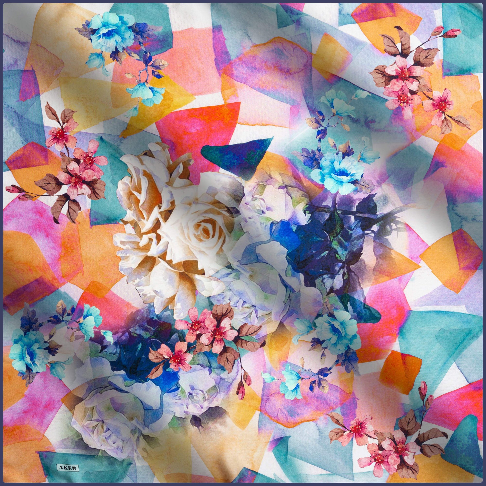 Aker Dreamscape Silk Scarf No. 21 - Beautiful Hijab Styles