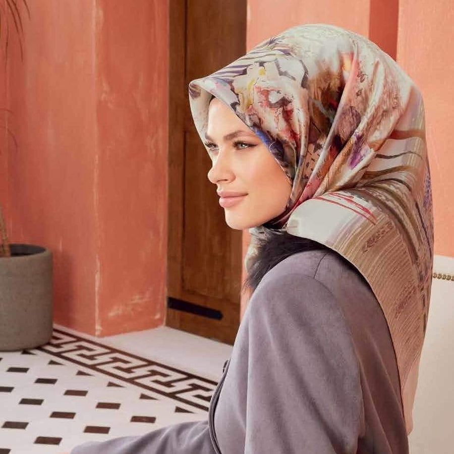Armine :  A Moment in Time Luxury Silk Hijab - Beautiful Hijab Styles