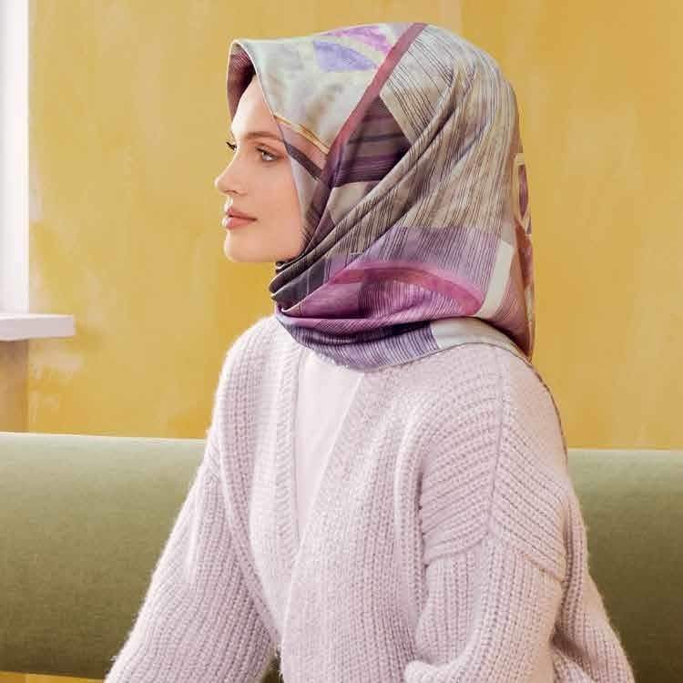 Armine Aster Turkish Silk Scarf - Beautiful Hijab Styles