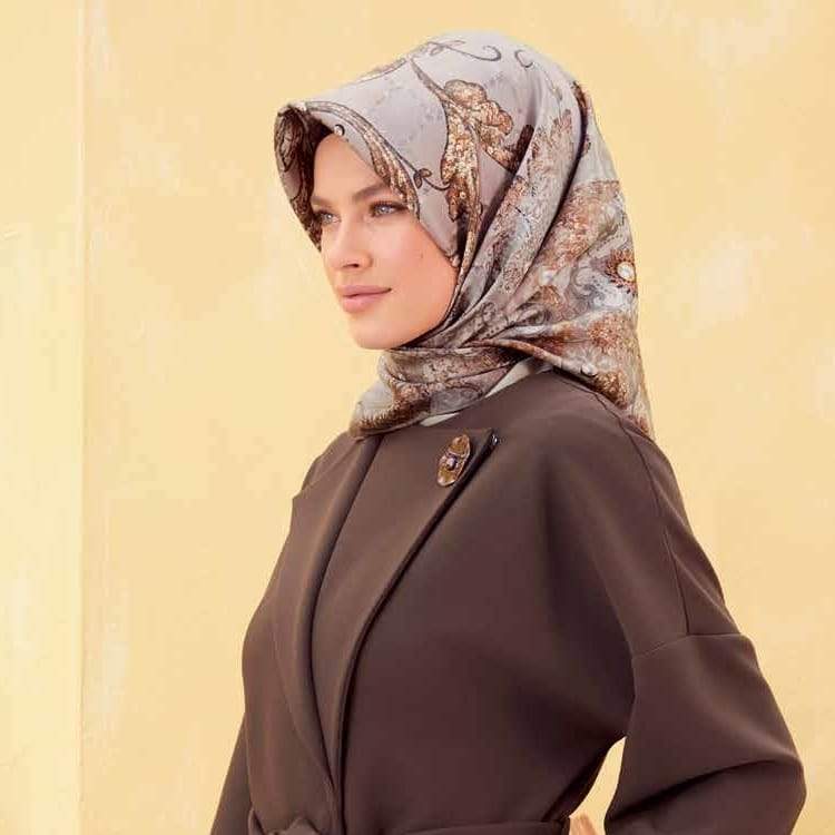 Armine :  A Unique Designer Silk Scarf from Turkey - Beautiful Hijab Styles