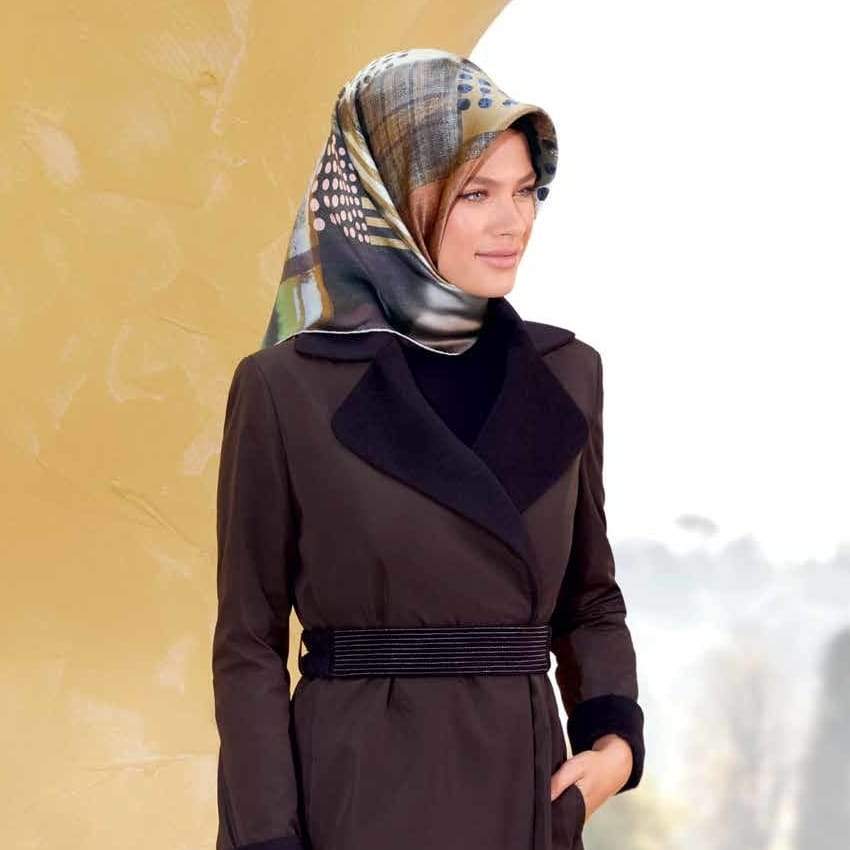 Armine Abstract Silk Twill Scarf - Beautiful Hijab Styles