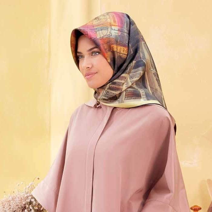 Armine :  A Beautiful Night in The City Silk Hijab Scarf - Beautiful Hijab Styles