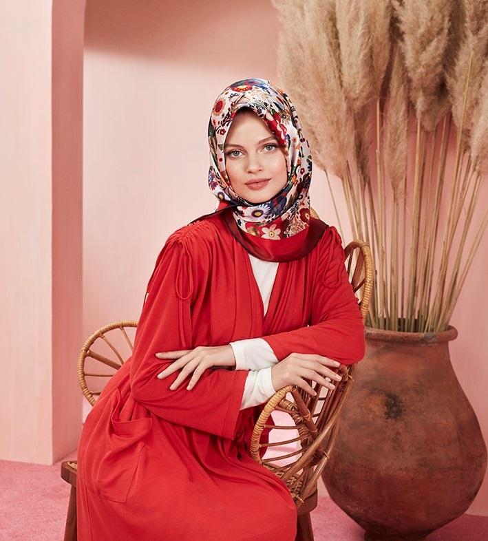 Armine Turkish Silk Scarf Calico - Beautiful Hijab Styles