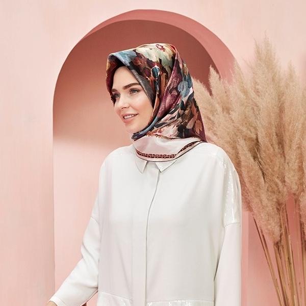 Armine Summer Silk Scarves Blossom - Beautiful Hijab Styles