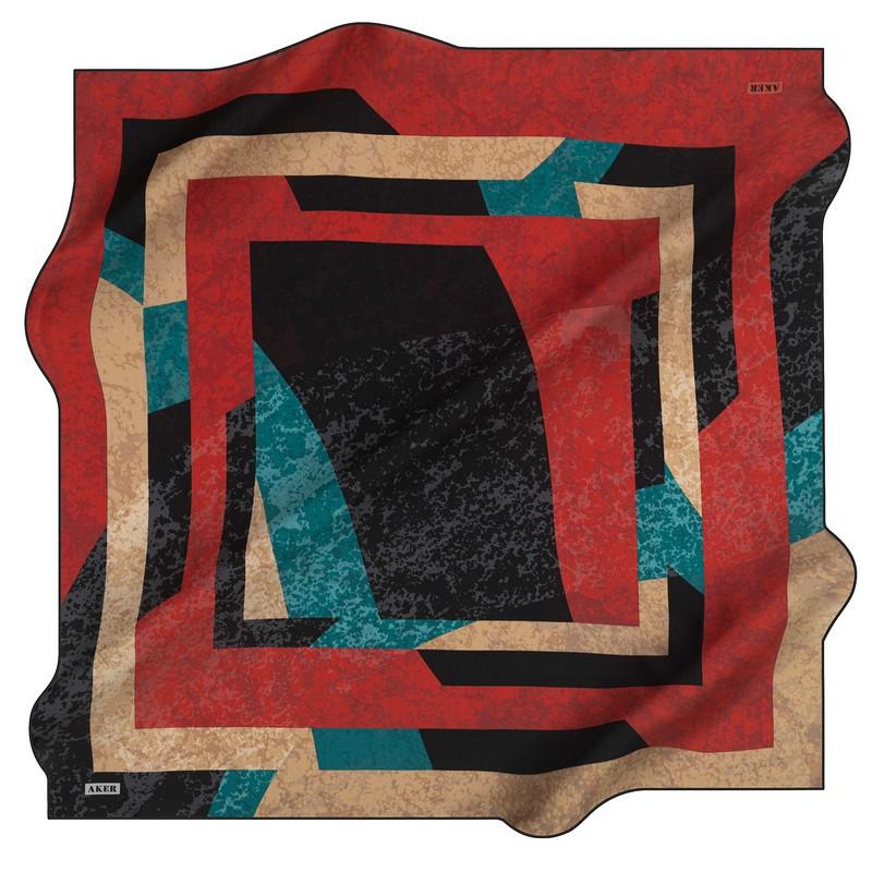 Aker Timaru Abstract Silk Scarf No. 12 - Beautiful Hijab Styles