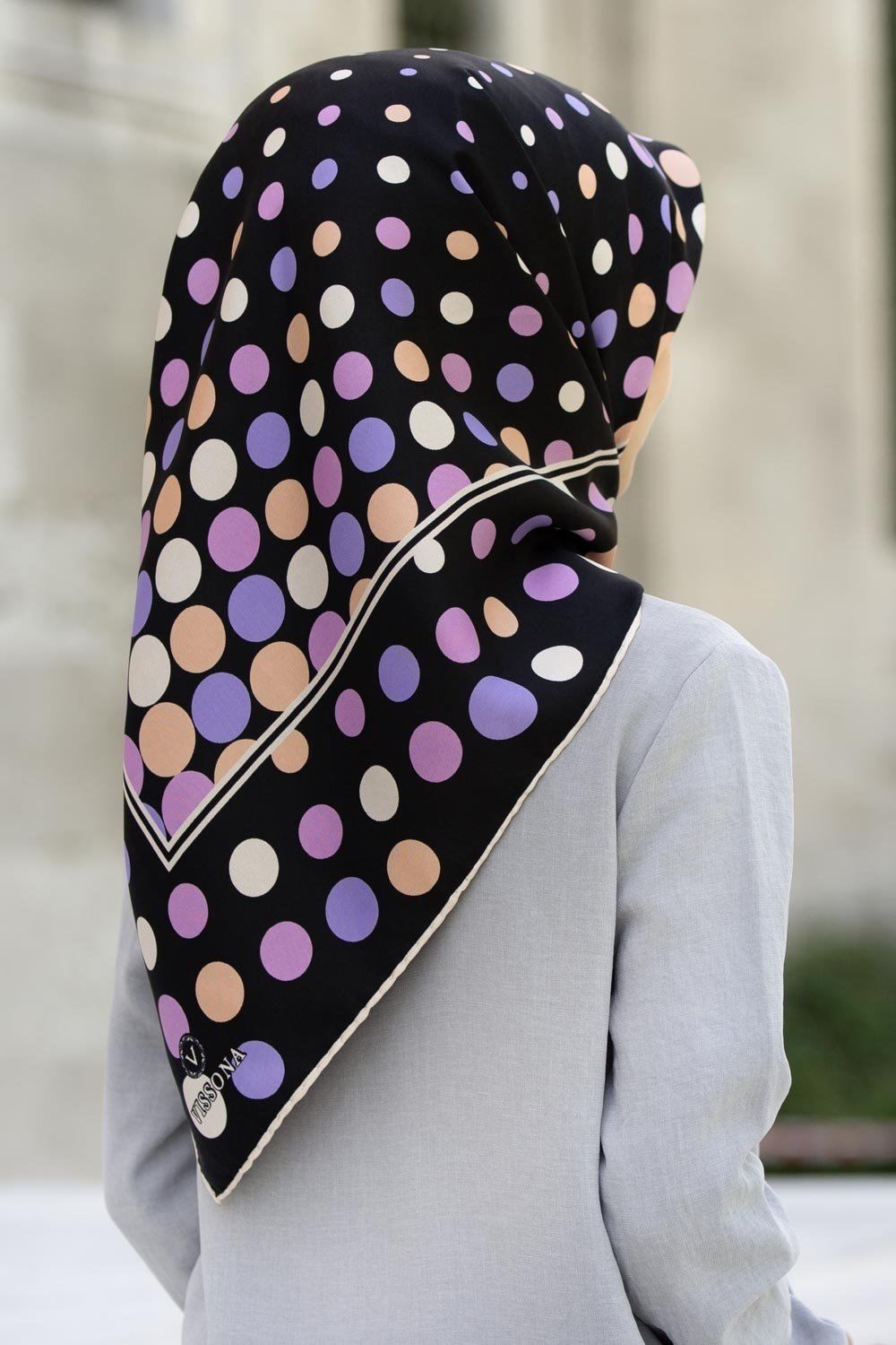 Vissona Bubbles Women Silk Scarf No. 3 - Beautiful Hijab Styles