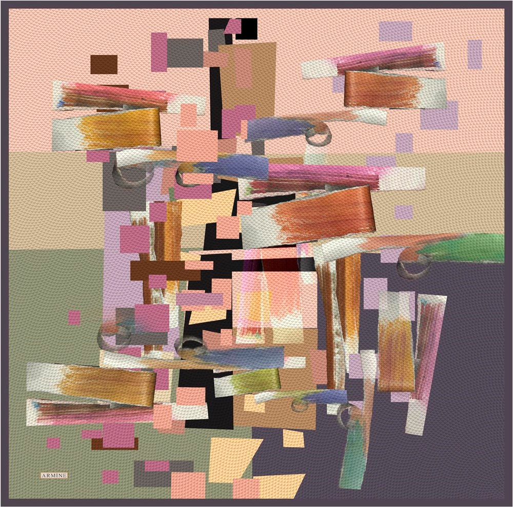 Armine Lyon Women Silk Scarf No 53 - Beautiful Hijab Styles