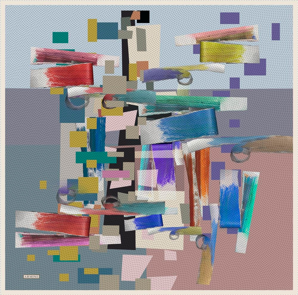 Armine Lyon Women Silk Scarf No 50 - Beautiful Hijab Styles