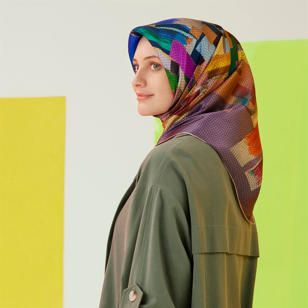 Armine Lyon Women Silk Scarf No 1 - Beautiful Hijab Styles