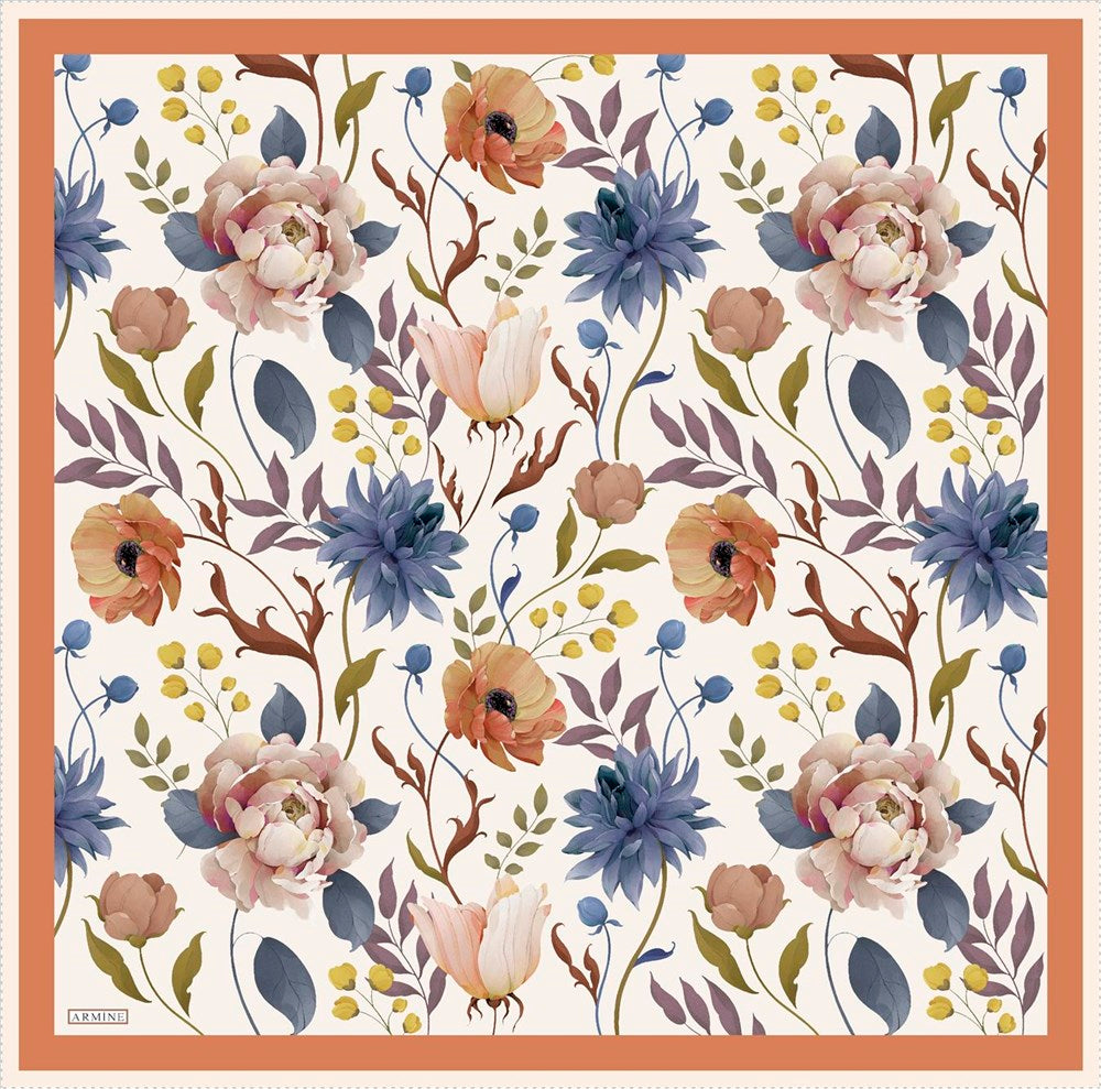 Armine Jardin Fleur Silk Scarf No. 32 - Beautiful Hijab Styles