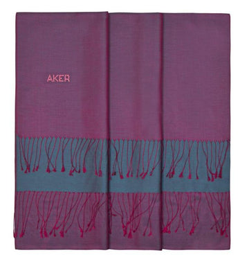 Aker Bi-Color Silk Shawl Wrap for Women - Cosmic - Beautiful Hijab Styles