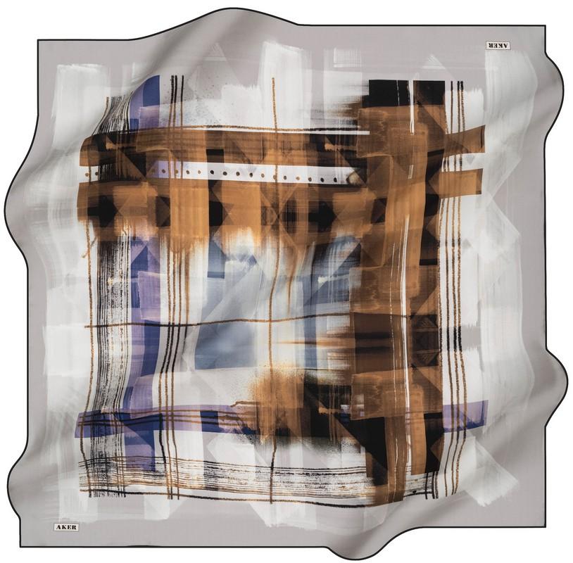 Aker Chris Women Silk Scarf No. 12 - Beautiful Hijab Styles