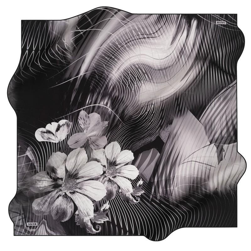 Aker Pritti Floral Silk Twill Scarf No.13 - Beautiful Hijab Styles