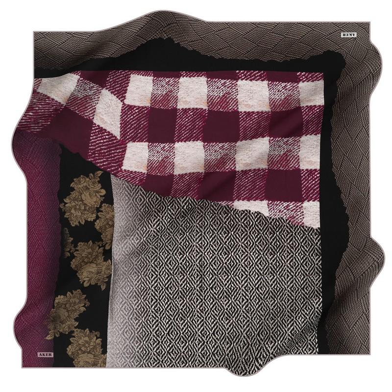 Aker Mary-Jane Women Silk Scarf No. 91 - Beautiful Hijab Styles